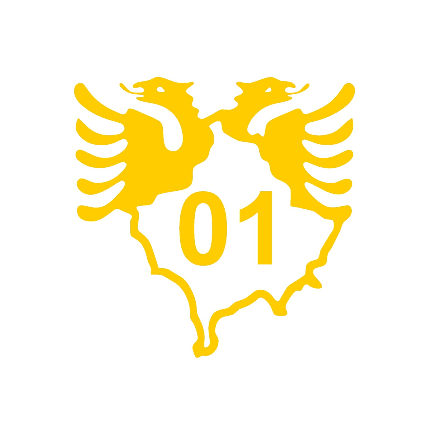 Albanien Adler und Kosovo umriss in einem 30x30cm Aufkleber Sticker