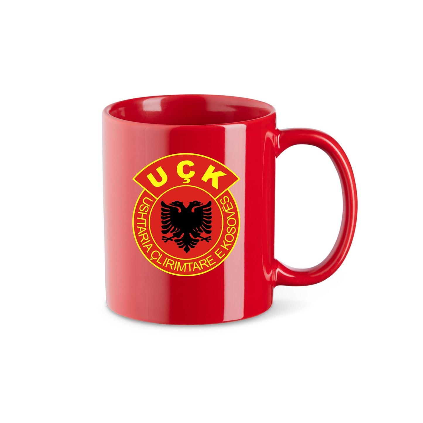 Albanien Tasse Rot UCK Motiv by SZR