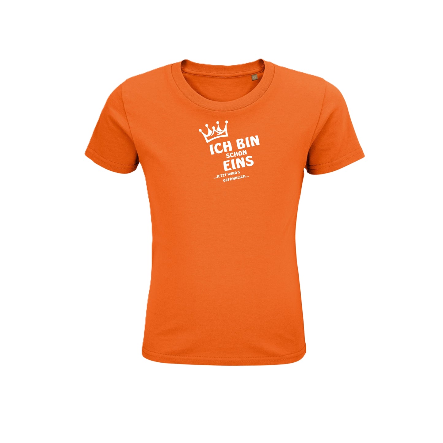 Ich bin schon eins jetzt wird's gefährlich T-Shirt Für Mädchen und Jungs