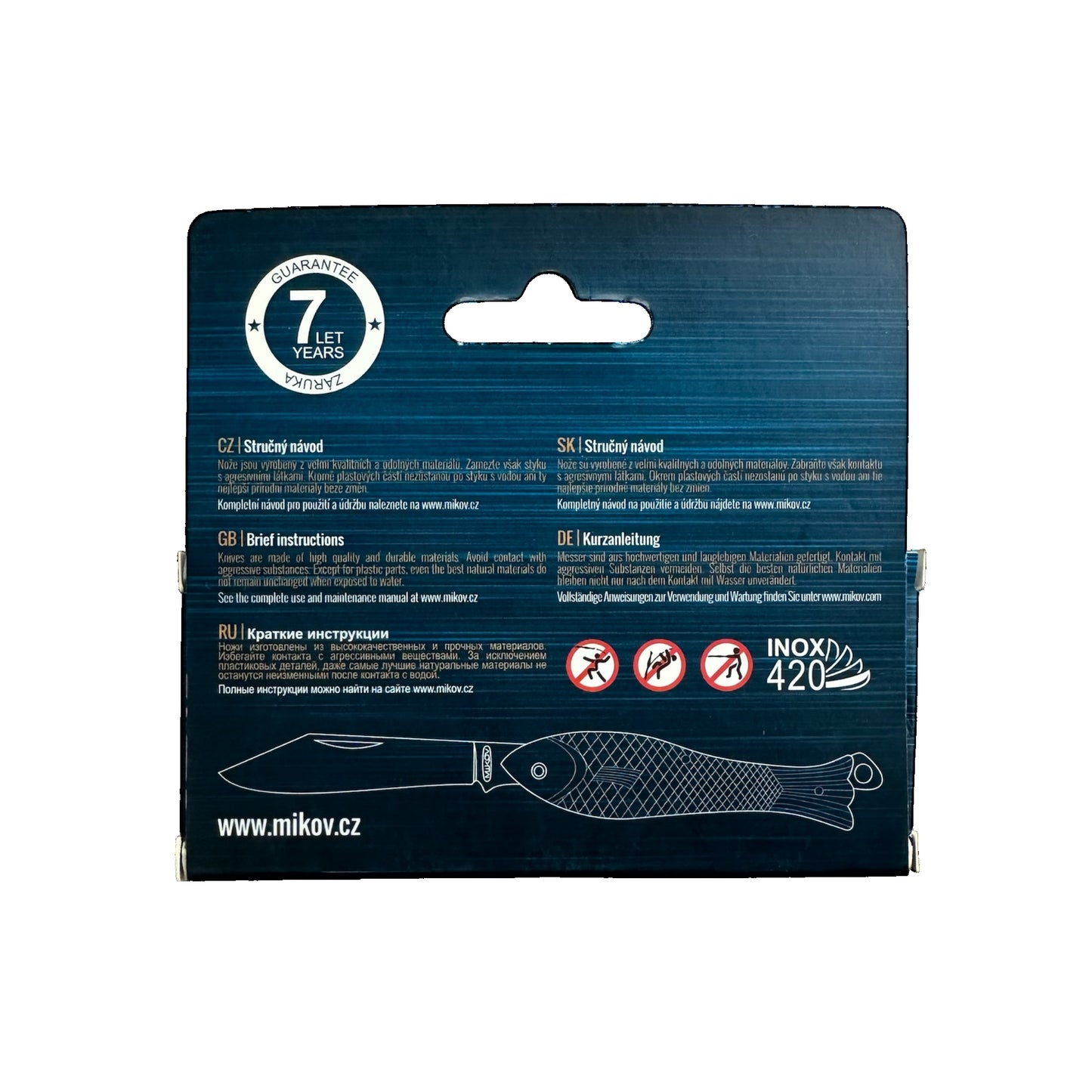 Klappmesser in Fischform Mikov 130-NZn-1 RYBIKA