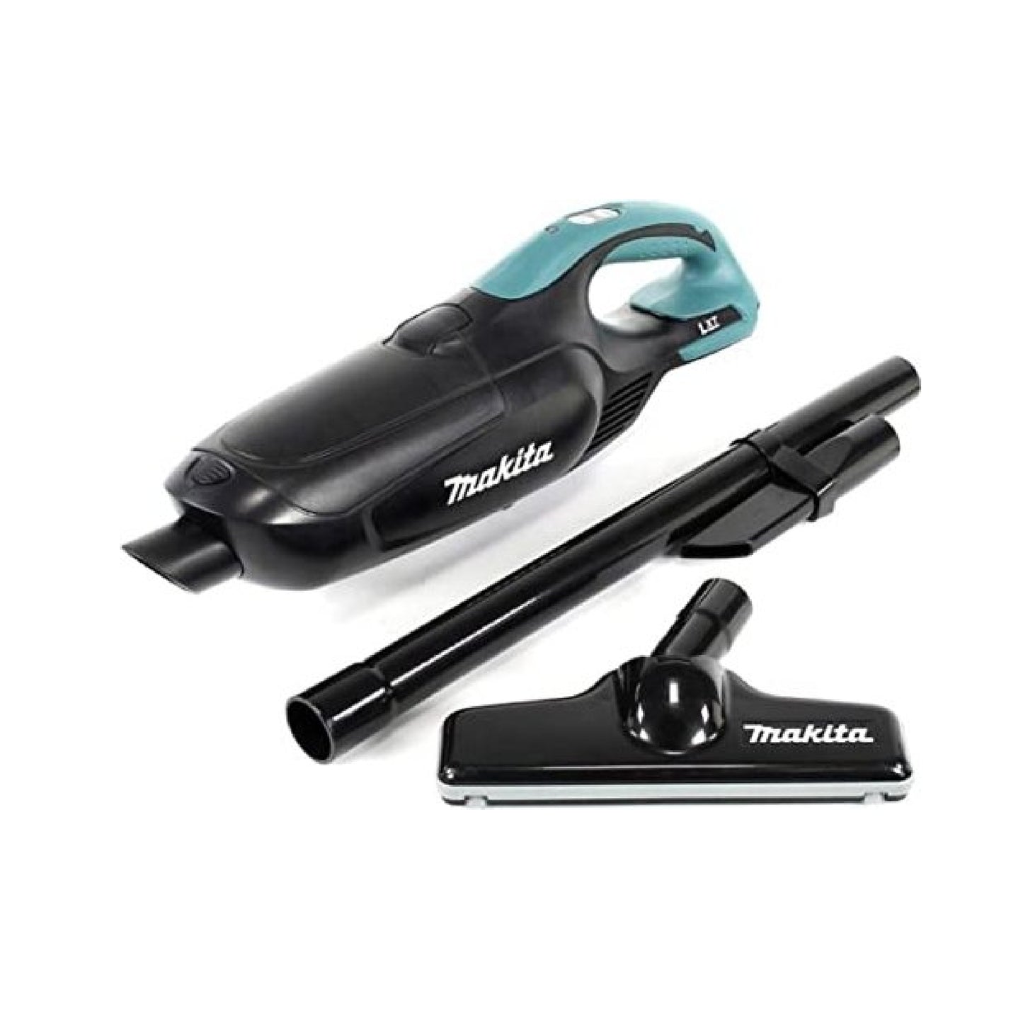 Makita Akku- Staubsauger DCL182ZB 18V Solo mit Düse, Filter und Verlängerungsrohr