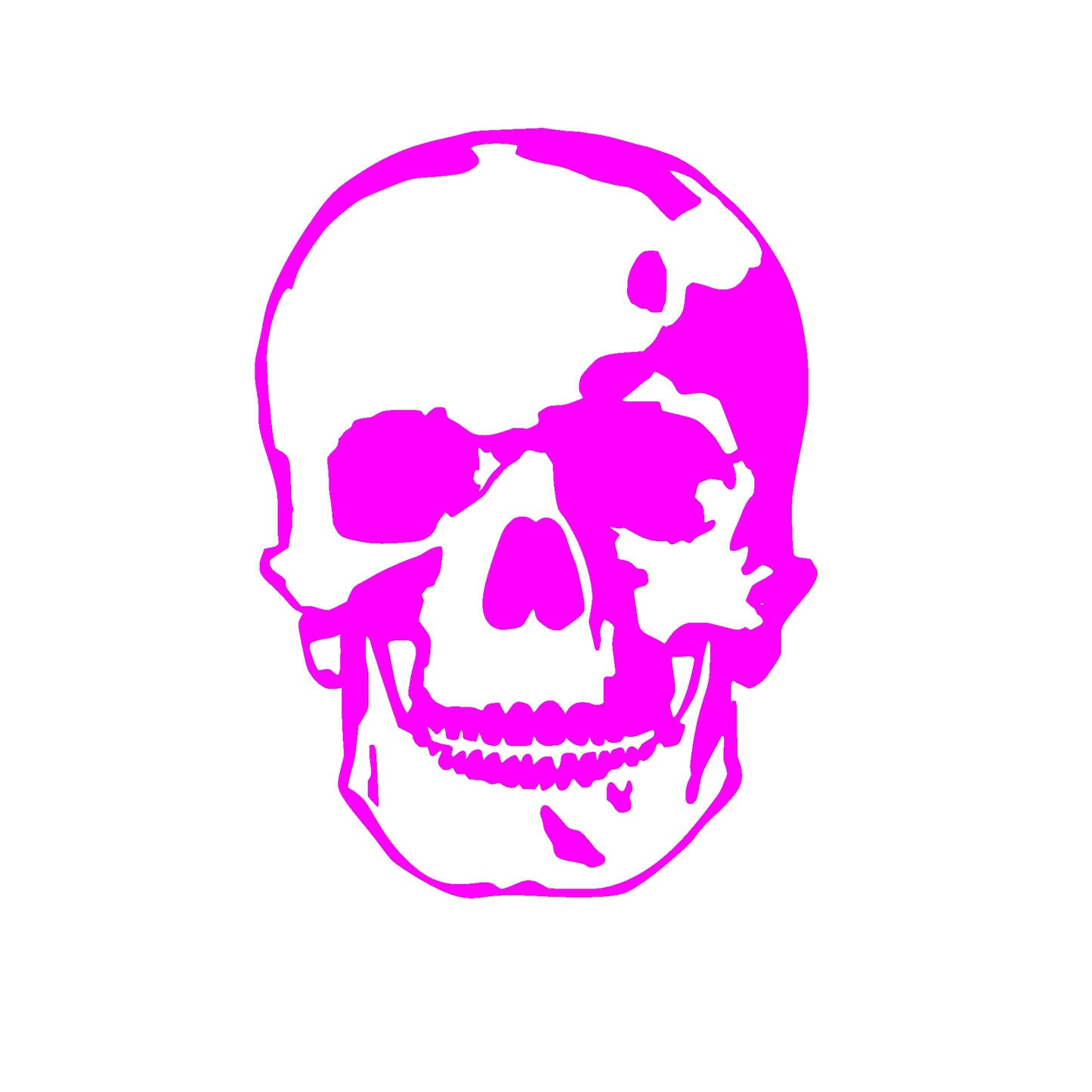 Totenkopf Aufkleber Sticker Skelet