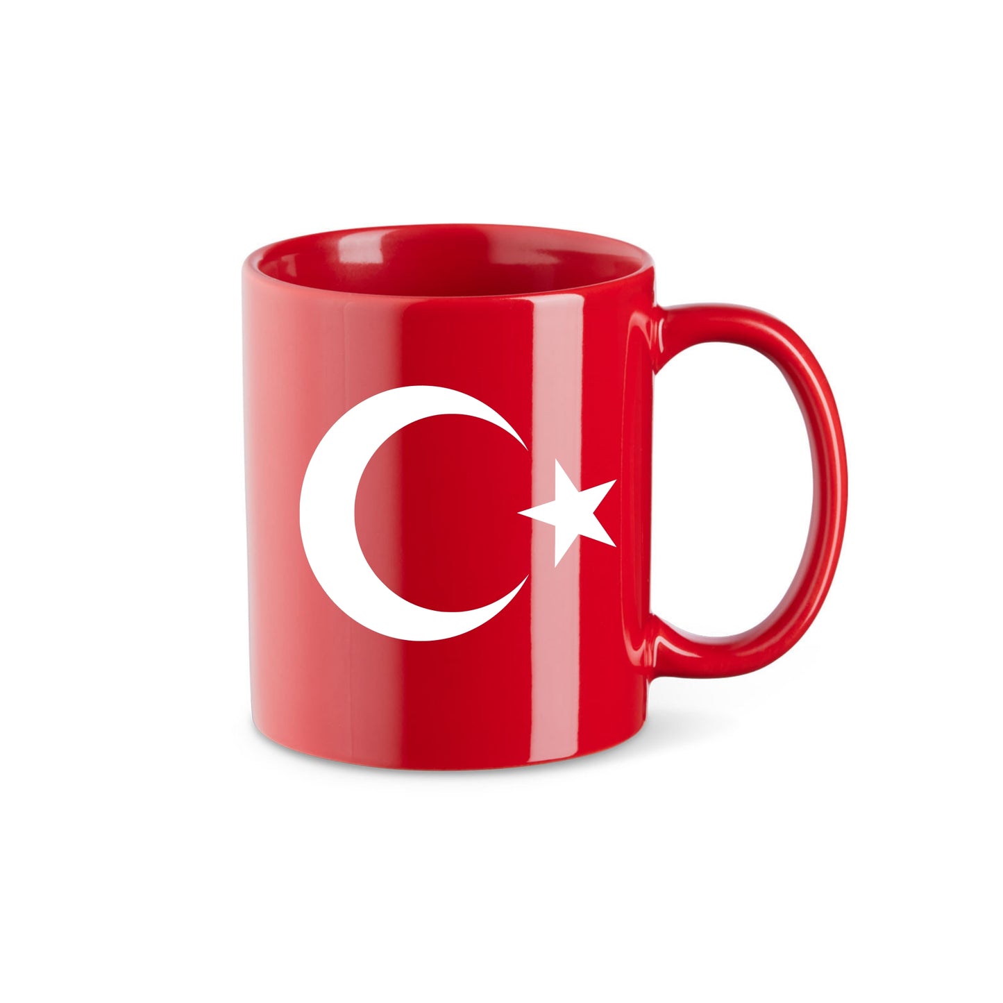 Türkei Tasse Rot mit weißem Mond und Stern by SZR