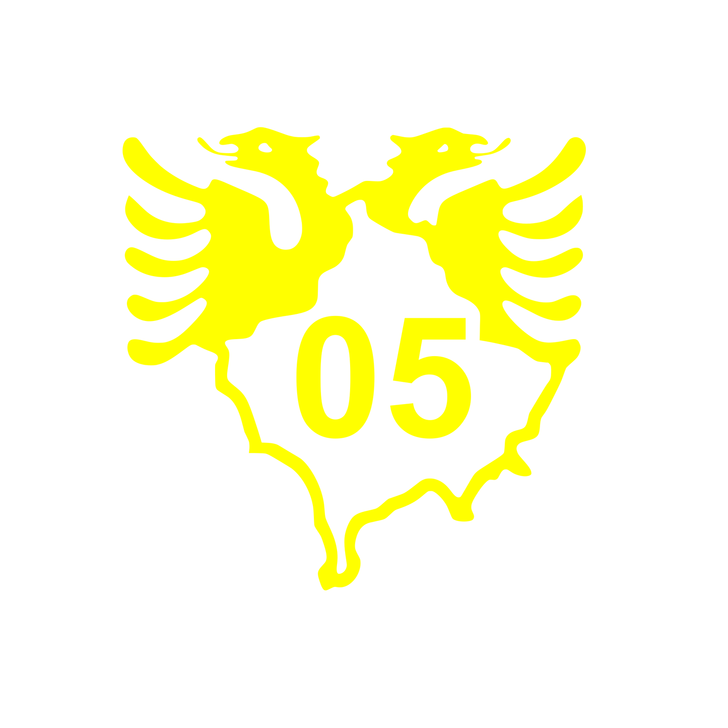 Albanien Adler und Kosovo umriss in einem 30x30cm Aufkleber Sticker