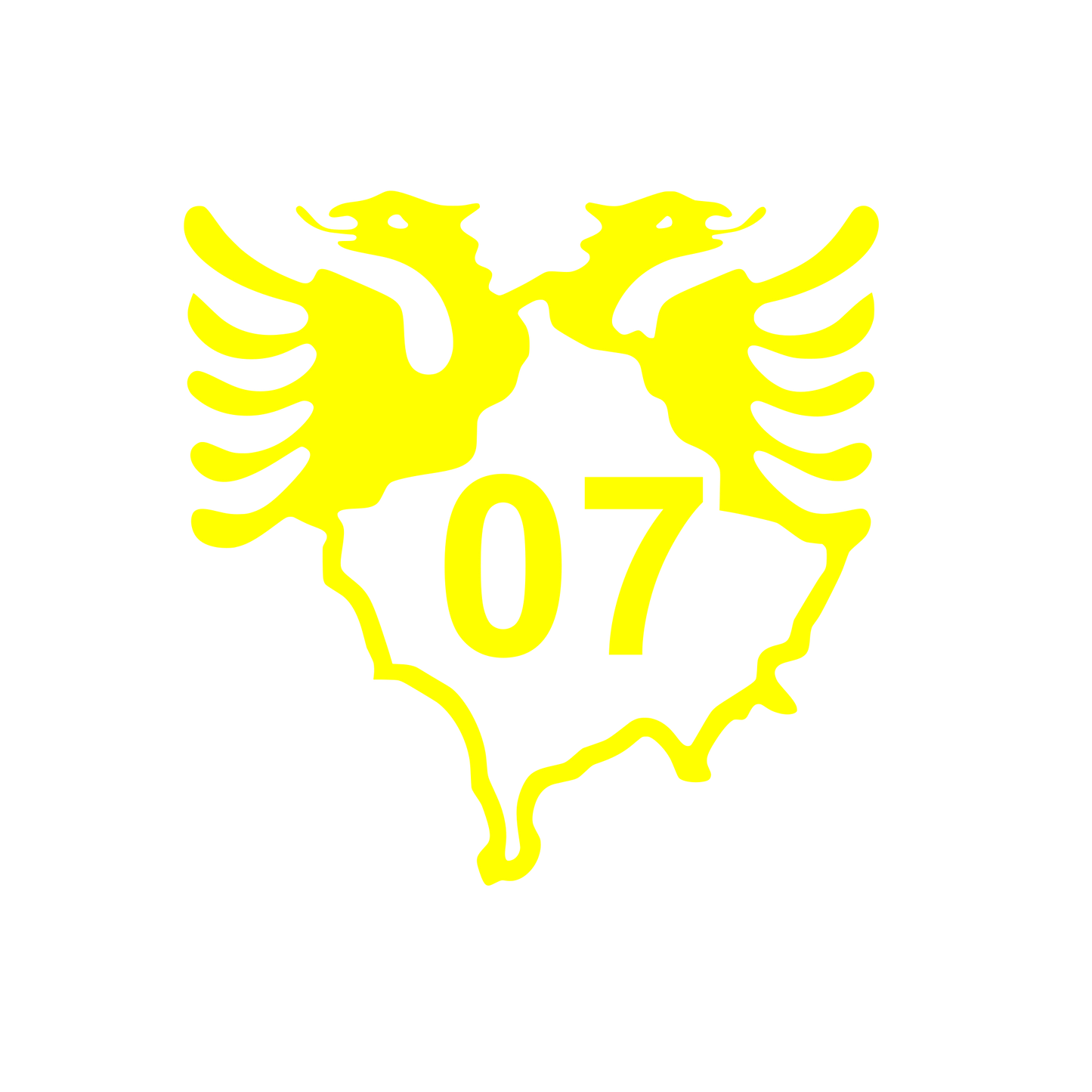 Albanien Adler und Kosovo umriss in einem 30x30cm Aufkleber Sticker