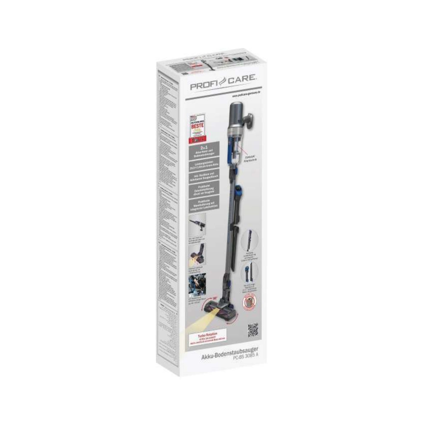 ProfiCare Akku Hand- & Bodenstaubsauger PC-BS 3085 A (Anthrazit)