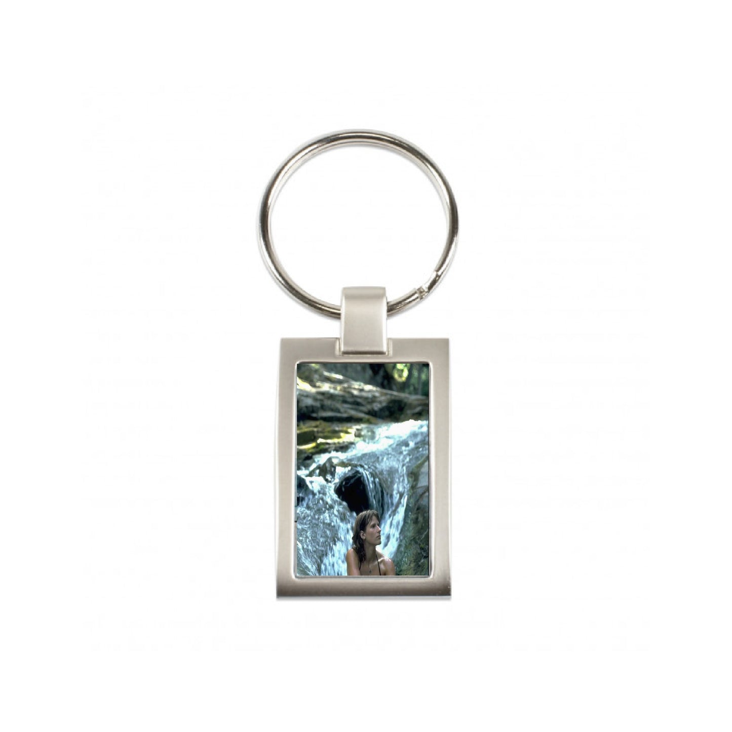 Metall Schlüsselanhänger sehr Edel mit einseitiger  Vertiefung für ihr Wunschfoto Personalisierbar mit Foto oder Logo (ohne Geschenkverpackung)