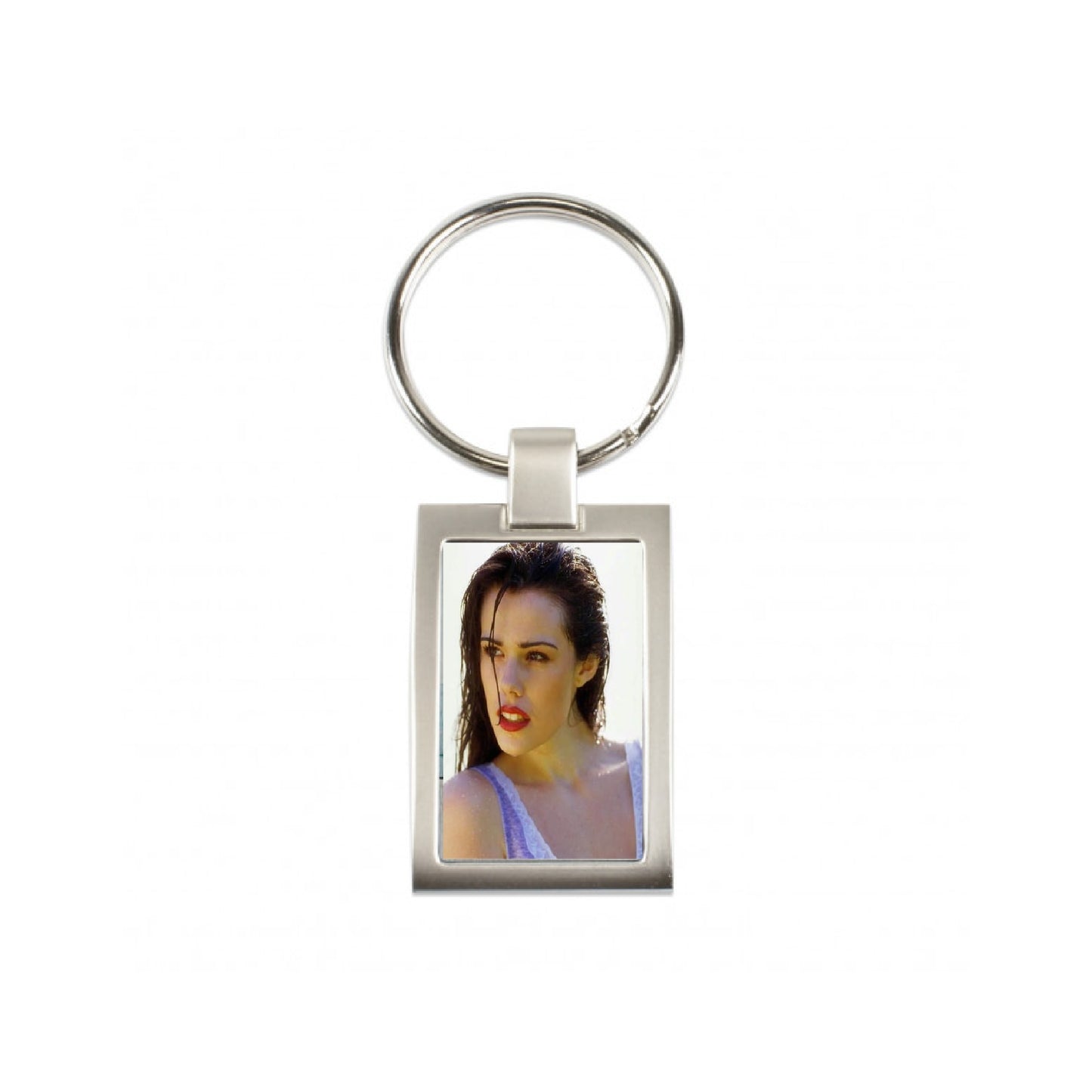 Metall Schlüsselanhänger sehr Edel mit einseitiger  Vertiefung für ihr Wunschfoto Personalisierbar mit Foto oder Logo (ohne Geschenkverpackung)