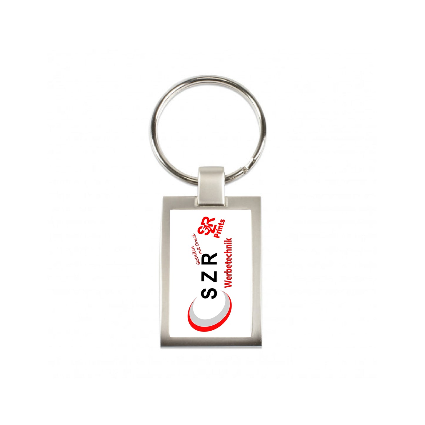 Metall Schlüsselanhänger sehr Edel mit einseitiger  Vertiefung für ihr Wunschfoto Personalisierbar mit Foto oder Logo (ohne Geschenkverpackung)