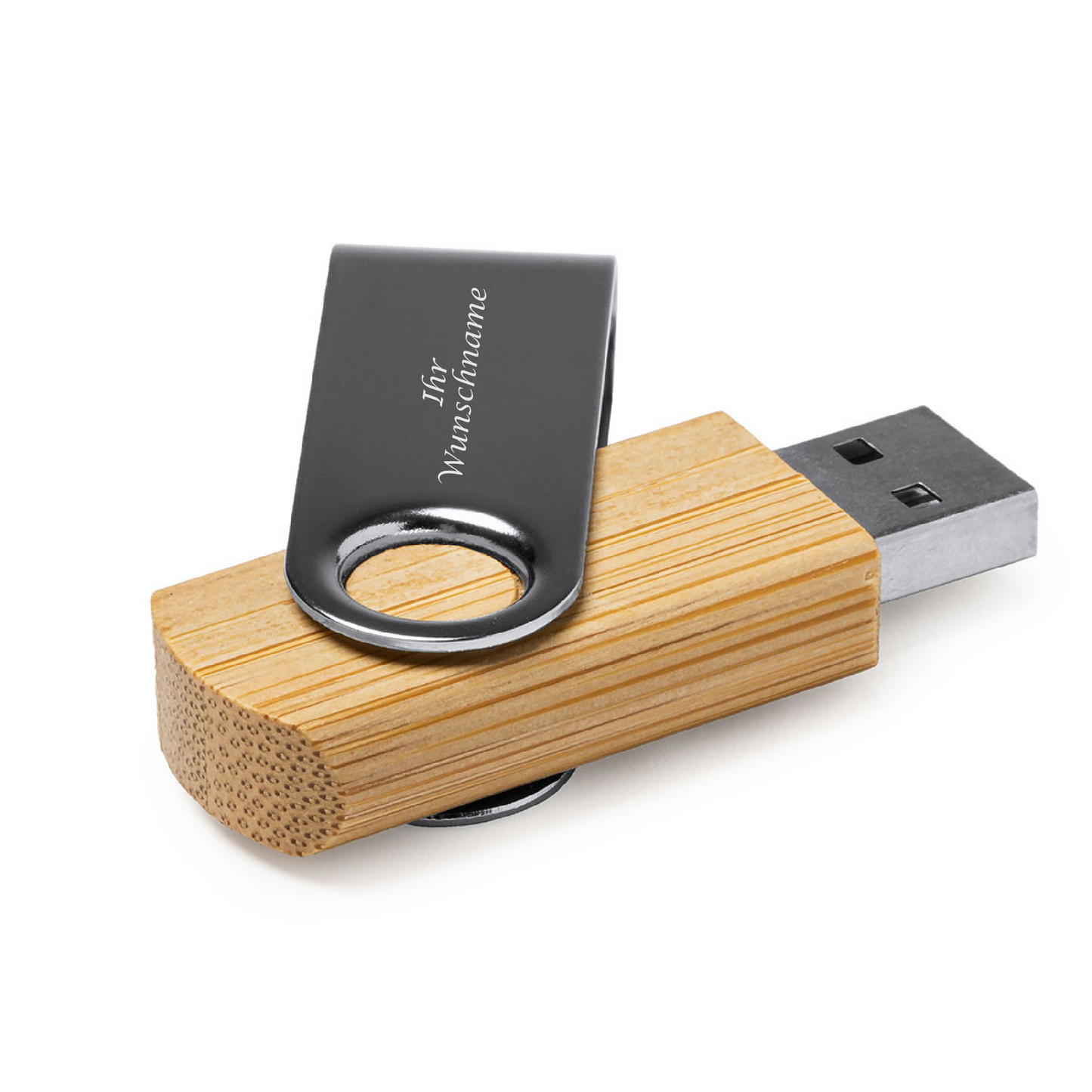 USB-Stick mit Ihr Wunschname Gravur aus Bambus 16GB